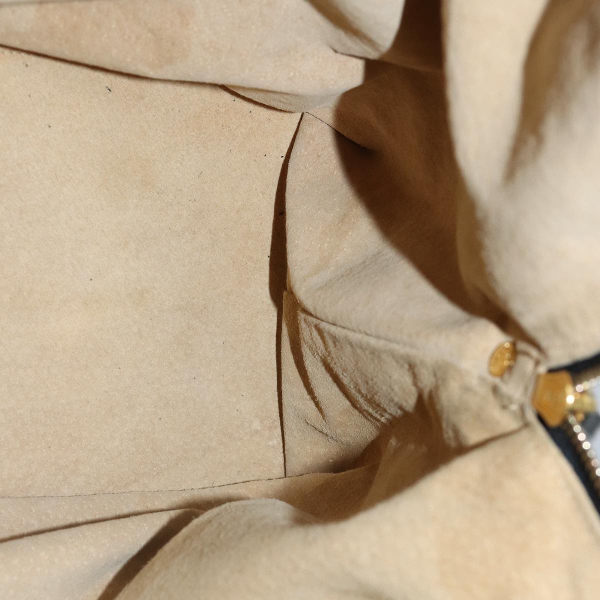 FENDI Zucca Canvas Hand Bag Black Brown76859