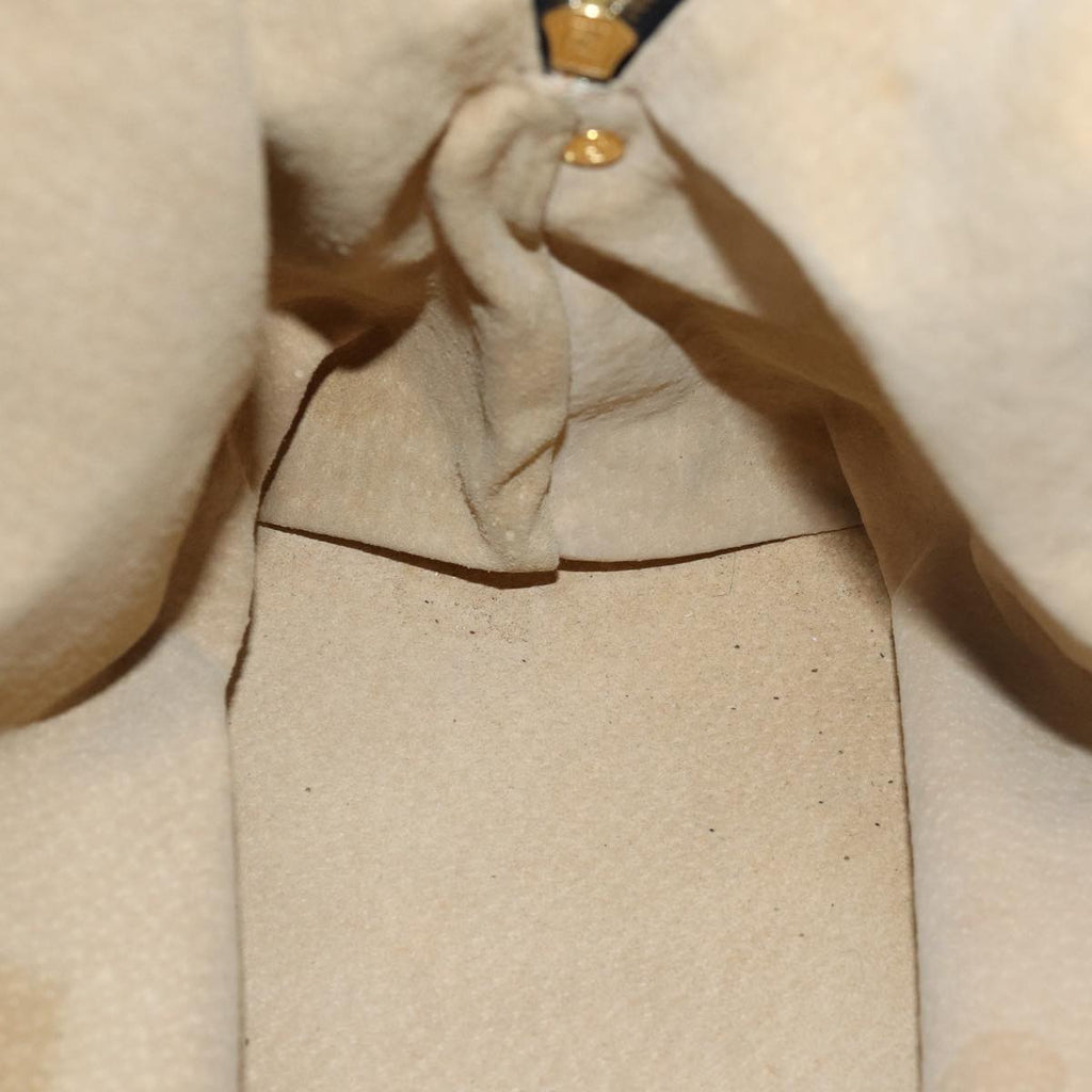 FENDI Zucca Canvas Hand Bag Black Brown76859