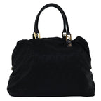 FENDI Zucca Canvas Hand Bag Black Brown76859