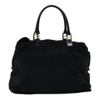 FENDI Zucca Canvas Hand Bag Black Brown76859