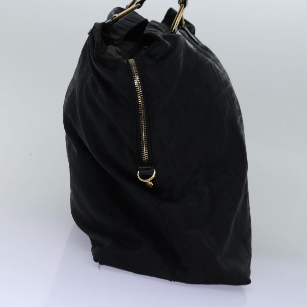 FENDI Zucca Canvas Hand Bag Black Brown76859