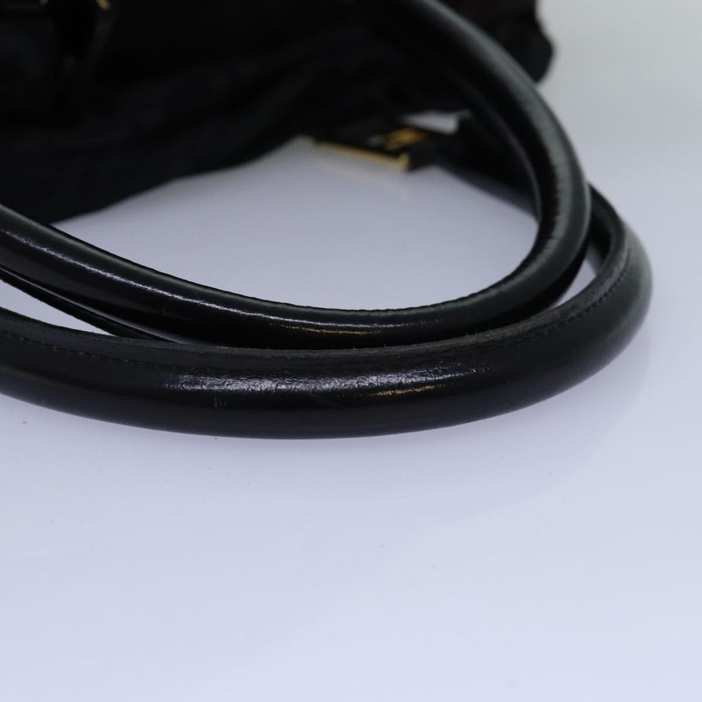 FENDI Zucca Canvas Hand Bag Black Brown76859