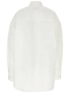 Balenciaga Outerwear Large Fit Shirt White
