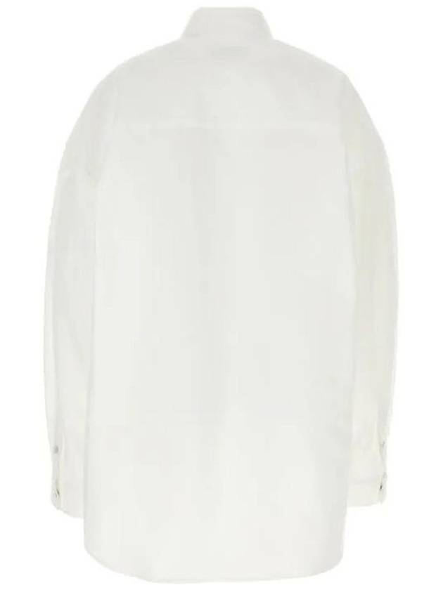 Balenciaga Outerwear Large Fit Shirt White