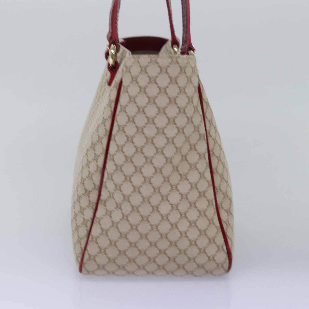 CELINE Macadam Canvas Hand Bag Beige  76899