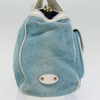 CELINE C Macadam Canvas Hand Bag Blue  76997