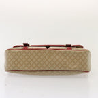 CELINE Macadam Canvas Shoulder Bag Beige  76998