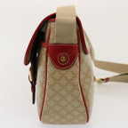 CELINE Macadam Canvas Shoulder Bag Beige  76998