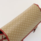 CELINE Macadam Canvas Shoulder Bag Beige  76998