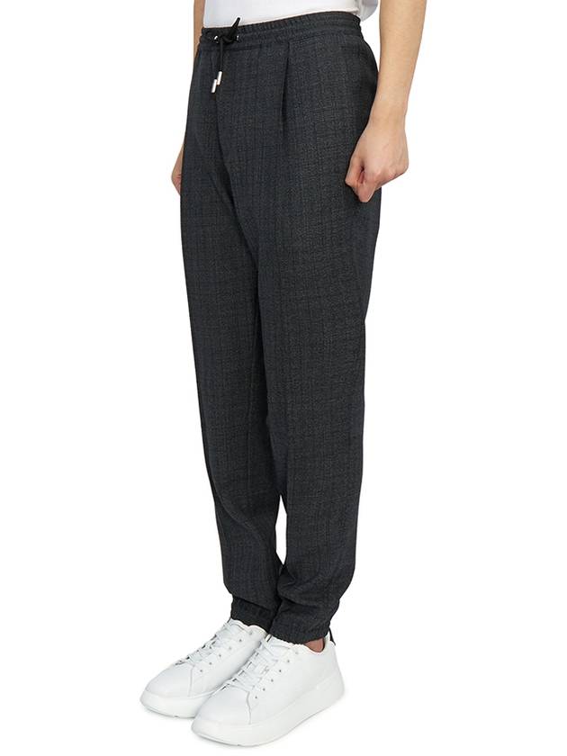 Men's Virgin Wool Banding Track Pants Grey Dior