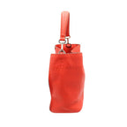 FENDI Orange Selleria Anna Bucket Bag