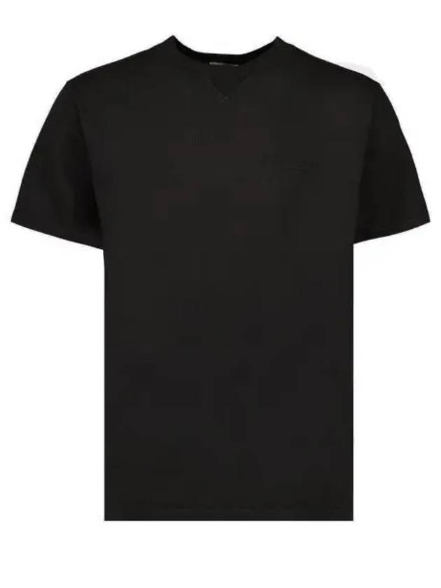Embroidered Logo Short Sleeve T-shirt Black Dior