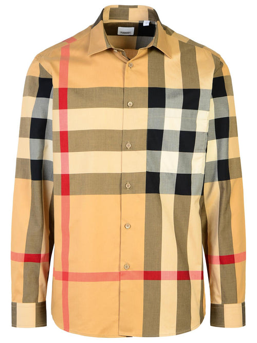 Burberry 'Summerton' Beige Cotton Shirt Men