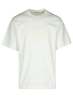 Burberry White Cotton T-Shirt Men