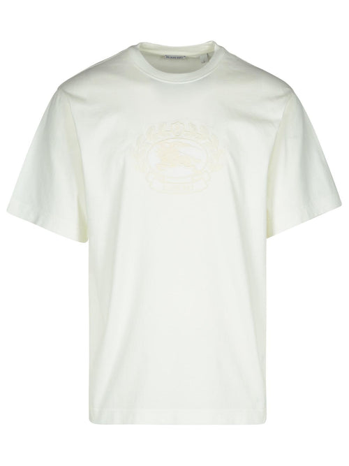 Burberry White Cotton T-Shirt Men