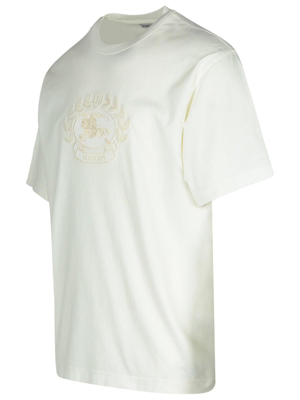 Burberry White Cotton T-Shirt Men