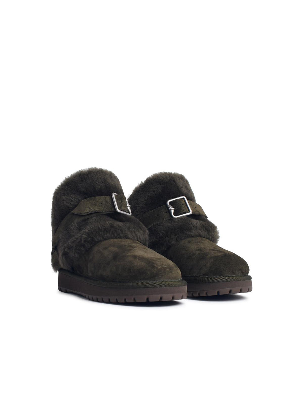 Burberry 'Chubby' Green Suede Boots Women
