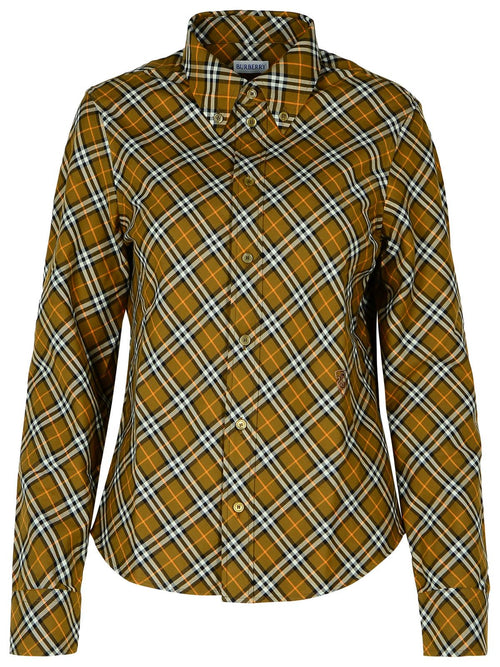 Burberry Green Cotton Shirt Women