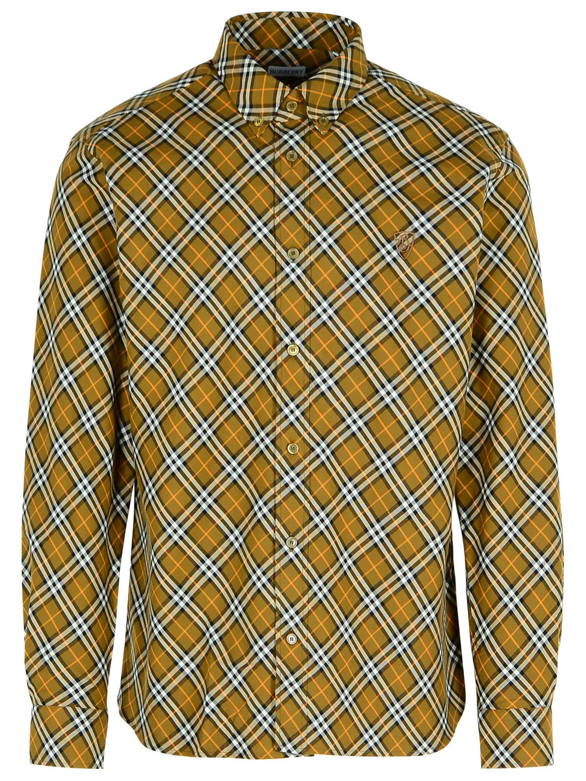 Burberry Beige Cotton Shirt Men
