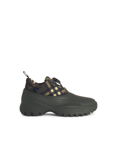 Burberry Green Fabric Blend Sneakers Men
