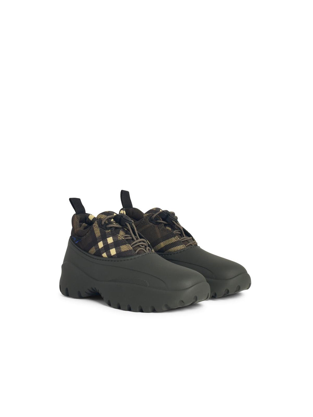 Burberry Green Fabric Blend Sneakers Men