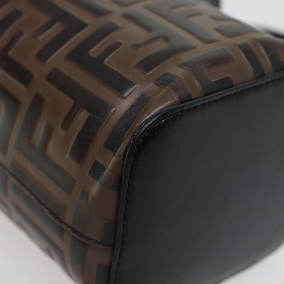 FENDI Zucca Canvas Mont Tresor Mini Shoulder Bag 2way Brown77005
