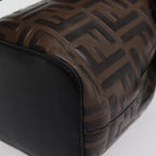 FENDI Zucca Canvas Mont Tresor Mini Shoulder Bag 2way Brown77005