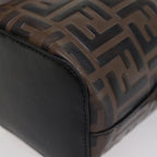 FENDI Zucca Canvas Mont Tresor Mini Shoulder Bag 2way Brown77005