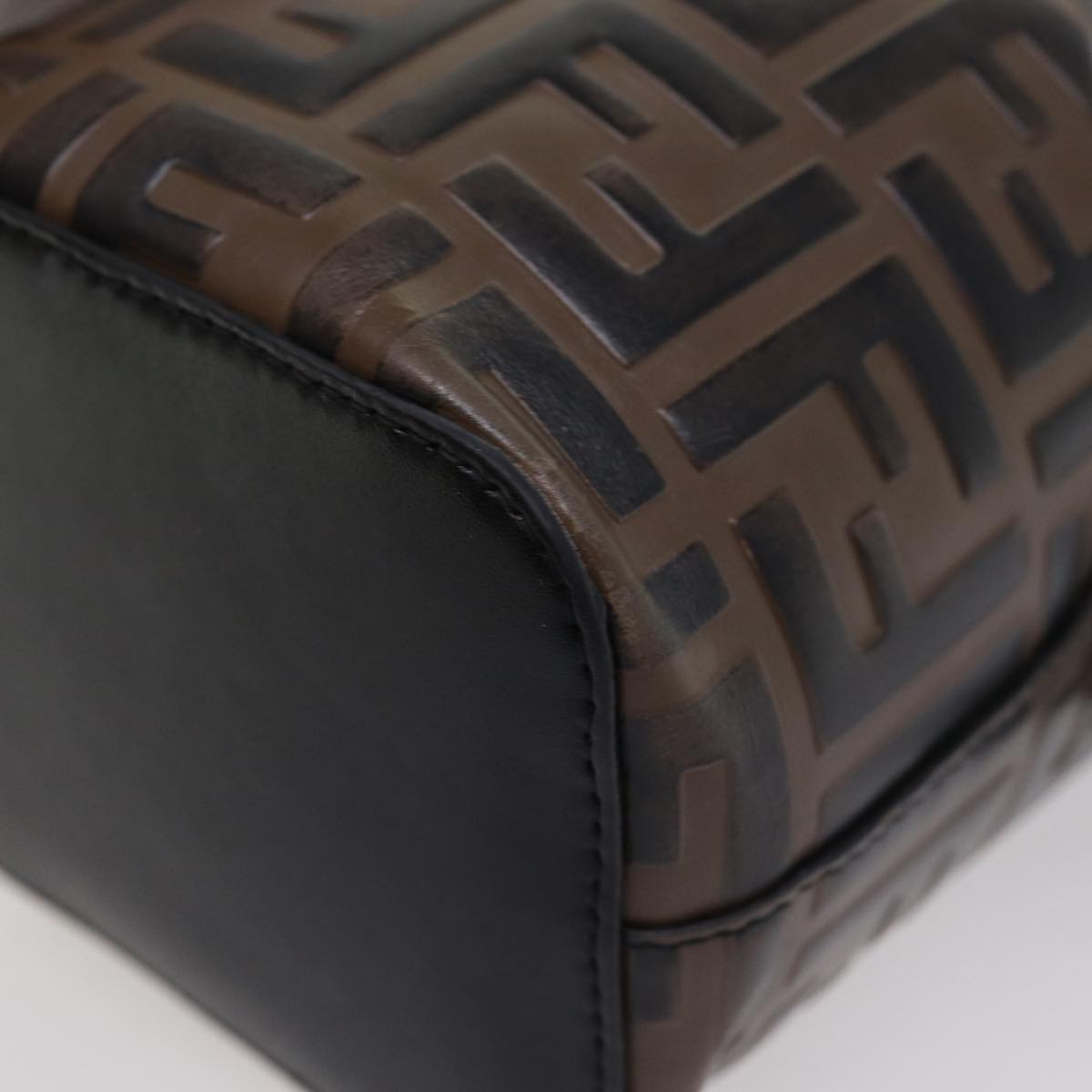 FENDI Zucca Canvas Mont Tresor Mini Shoulder Bag 2way Brown77005