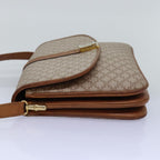 CELINE Macadam Canvas Shoulder Bag Beige  77325