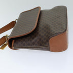 CELINE Macadam Canvas Hand Bag PVC Leather Brown Auth 77328