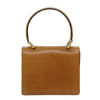 CELINE Hand Bag Leather Brown  77330