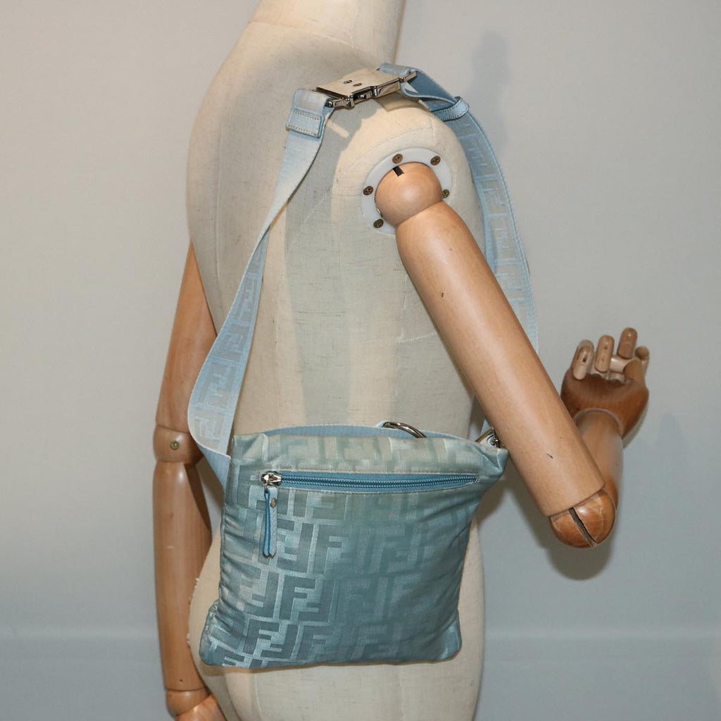 FENDI Zucca Canvas Waist bag Light Blue77335