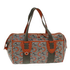 CELINE C Macadam Canvas Hand Bag Orange  77384