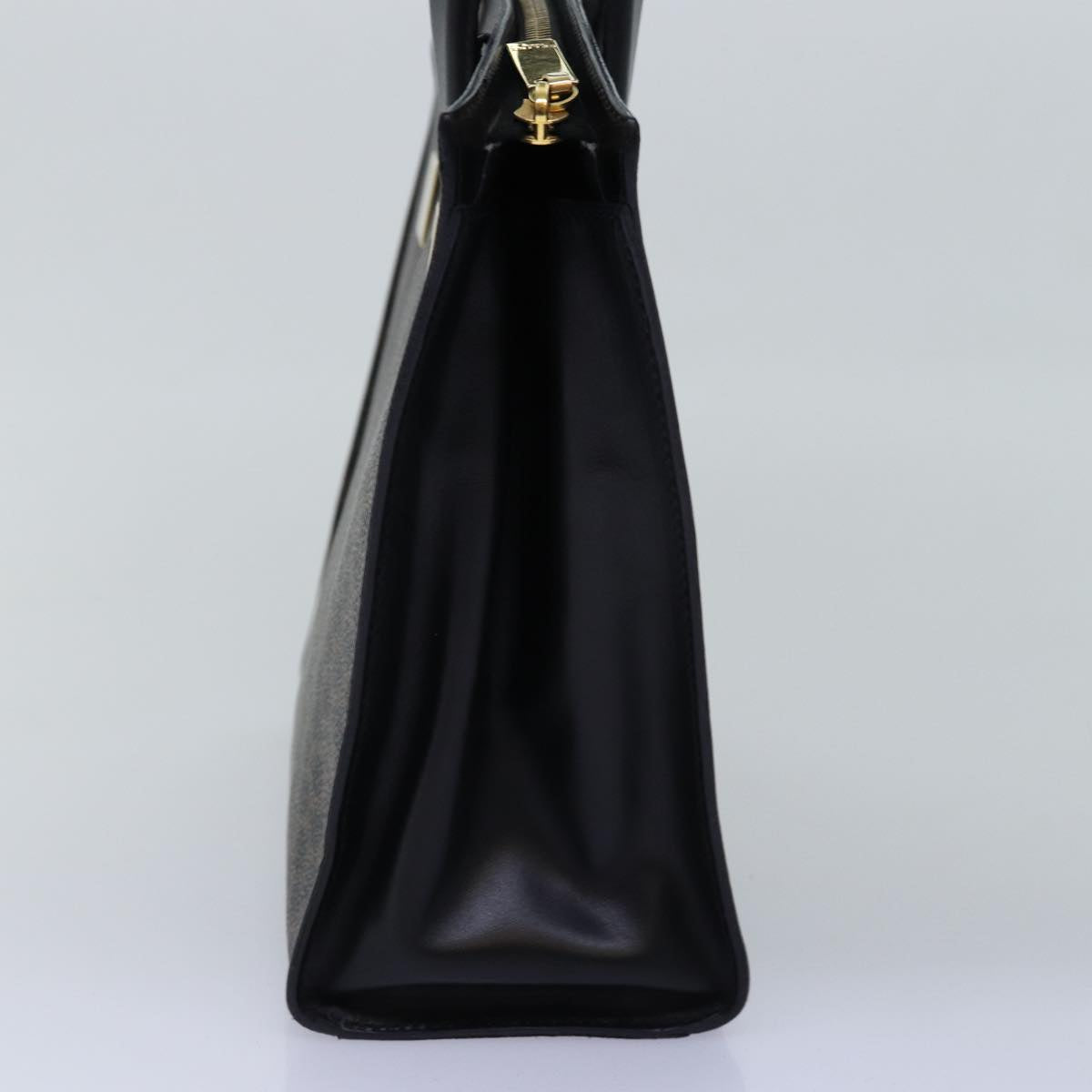 CELINE Macadam Canvas Hand Bag PVC 2way Black  77386