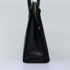 CELINE Macadam Canvas Hand Bag PVC 2way Black  77386