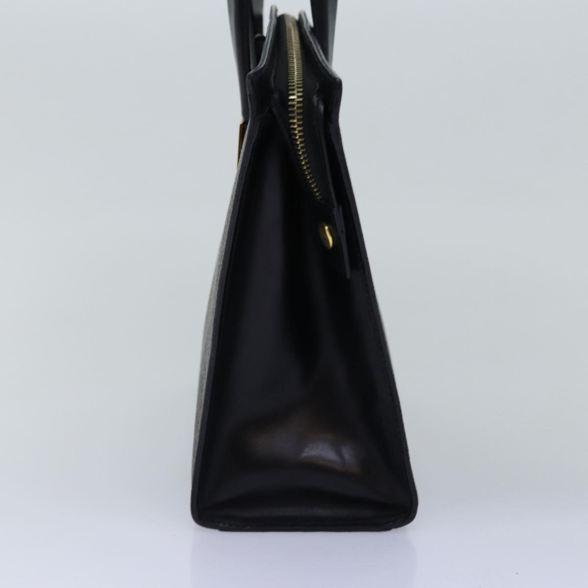 CELINE Macadam Canvas Hand Bag PVC 2way Black  77386