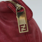 FENDI Tote Bag Leather Red77395
