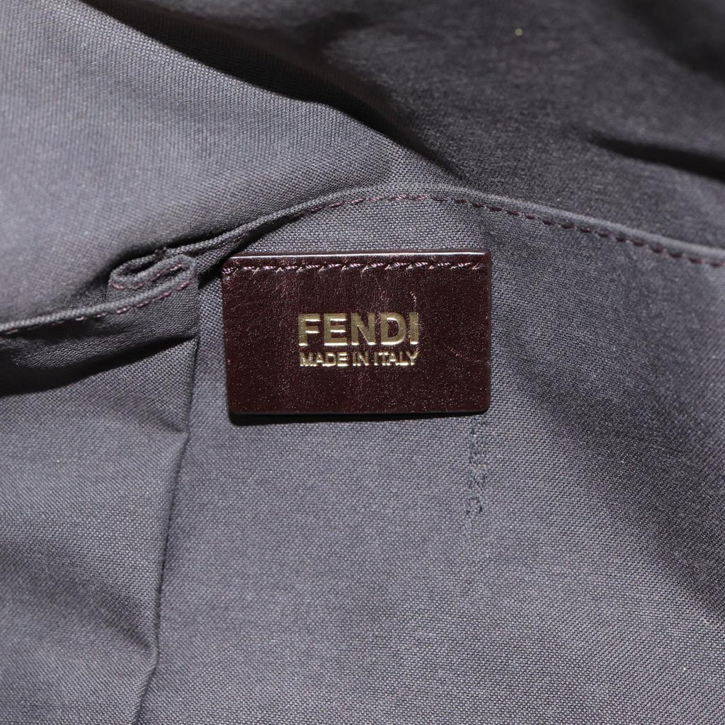 FENDI Tote Bag Leather Red77395