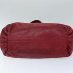 FENDI Tote Bag Leather Red77395