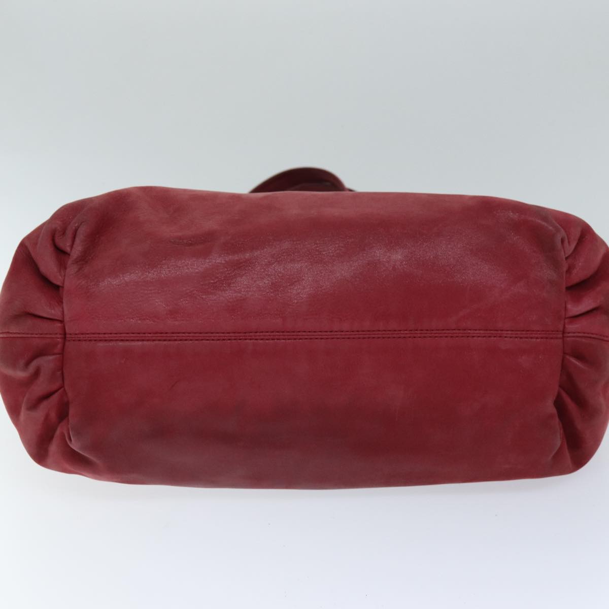 FENDI Tote Bag Leather Red77395
