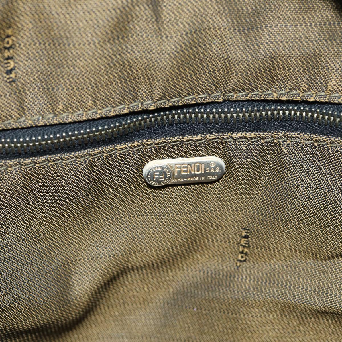 FENDI Zucca Canvas Vanity Cosmetic Pouch Brown Black77458