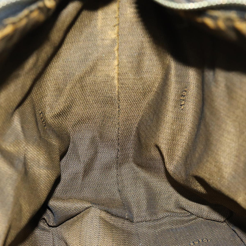 FENDI Zucca Canvas Vanity Cosmetic Pouch Brown Black77458