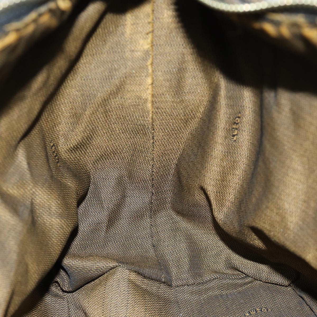 FENDI Zucca Canvas Vanity Cosmetic Pouch Brown Black77458