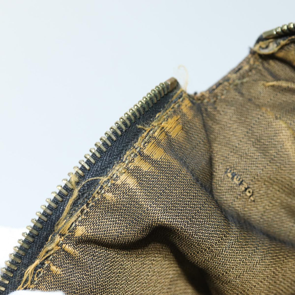 FENDI Zucca Canvas Vanity Cosmetic Pouch Brown Black77458