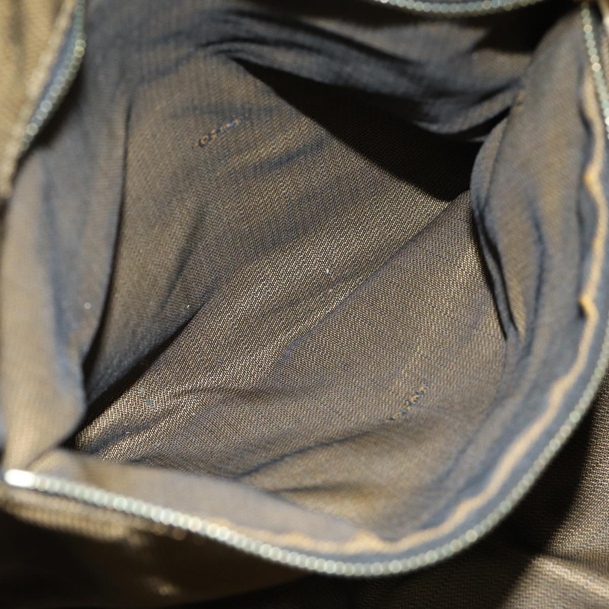 FENDI Zucca Canvas Vanity Cosmetic Pouch Brown Black77458