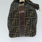 FENDI Zucca Canvas Vanity Cosmetic Pouch Brown Black77458