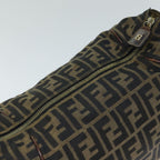 FENDI Zucca Canvas Vanity Cosmetic Pouch Brown Black77458