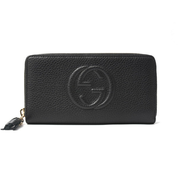 Gucci Calf Soho Interlocking G Long Zip Wallet 598187