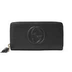 Gucci Calf Soho Interlocking G Long Zip Wallet 598187